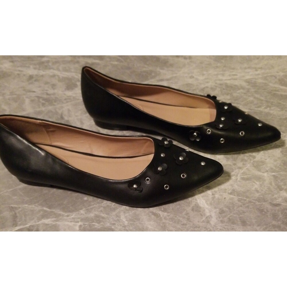 Black flats size 10 great condition